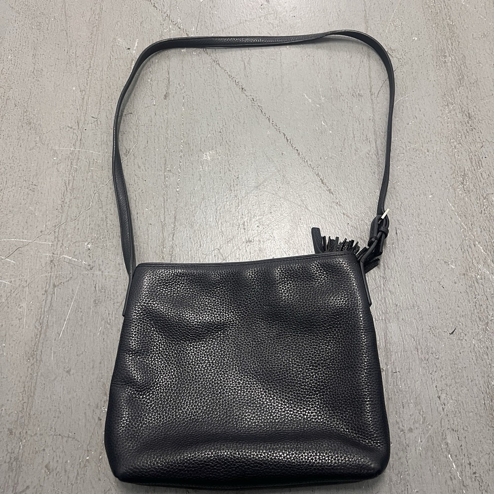 Kate Spade New York Pebbled Leather Crossbody Bag Black Tassel Zip Purse - Picture 2 of 16